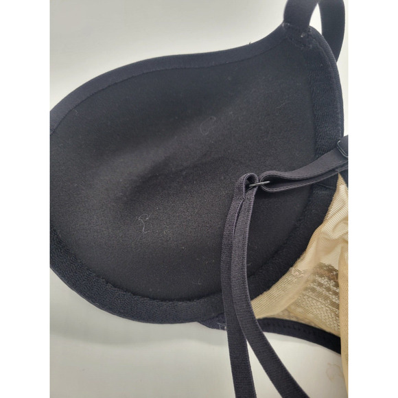 Maidenform Love the Lift Black In Satin Plunge Underwire Push Up Bra Size 32C - Picture 8 of 8